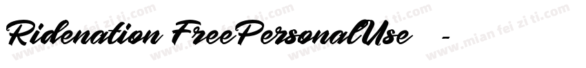 Ridenation FreePersonalUse 常规字体转换